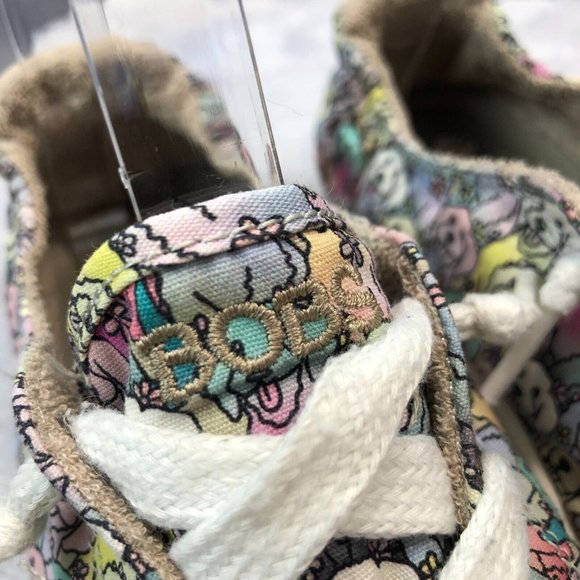 Bobs By Skechers Womens Comfort Shoes Beach Bingo Dogs Lace Up Sneakers Size 6.5 - Picture 6 of 11